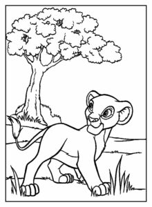 Desenho de Simba Desenho Colorir Imprimir 13
