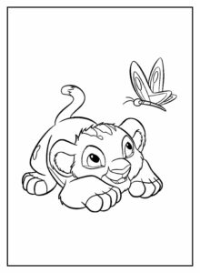 Desenho de Simba Desenho Colorir Imprimir 14