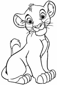 Desenho de Simba Desenho Colorir Imprimir 22
