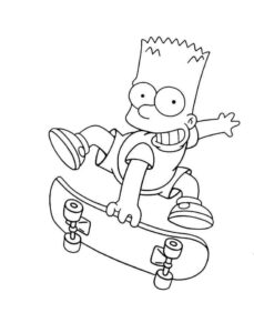 Desenho de Simpsons Desenho Colorir Imprimir 02