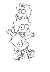 Desenho de Simpsons Desenho Colorir Imprimir 03