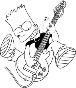 Desenho de Simpsons Desenho Colorir Imprimir 04
