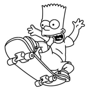 Desenho de Simpsons Desenho Colorir Imprimir 06