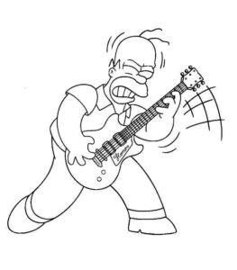 Desenho de Simpsons Desenho Colorir Imprimir 10