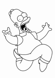 Desenho de Simpsons Desenho Colorir Imprimir 13