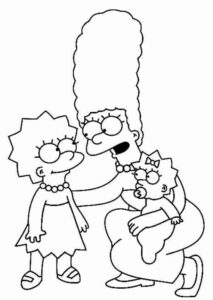 Desenho de Simpsons Desenho Colorir Imprimir 14