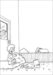Desenho de Simpsons Desenho Colorir Imprimir 15