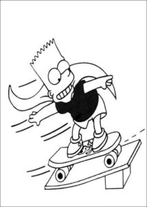 Desenho de Simpsons Desenho Colorir Imprimir 16