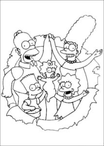 Desenho de Simpsons Desenho Colorir Imprimir 22