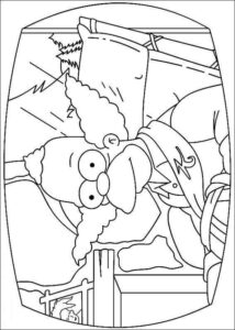 Desenho de Simpsons Desenho Colorir Imprimir 23