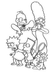 Desenho de Simpsons Desenho Colorir Imprimir 27