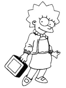Desenho de Simpsons Desenho Colorir Imprimir 28