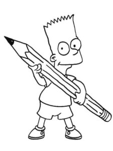 Desenho de Simpsons Desenho Colorir Imprimir 30