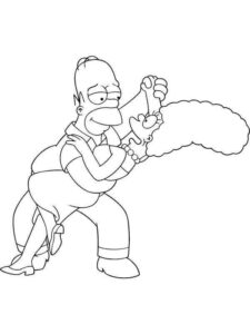 Desenho de Simpsons Desenho Colorir Imprimir 31