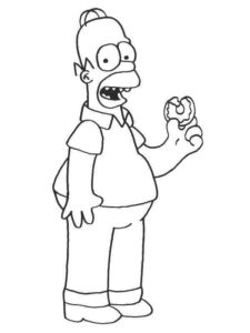 Desenho de Simpsons Desenho Colorir Imprimir 32
