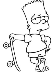 Desenho de Simpsons Desenho Colorir Imprimir 34