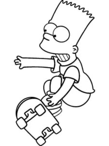 Desenho de Simpsons Desenho Colorir Imprimir 35