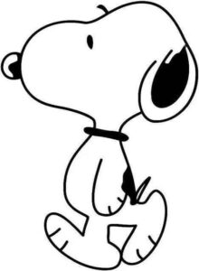 Desenho de Snoopy Desenho Colorir Imprimir 02