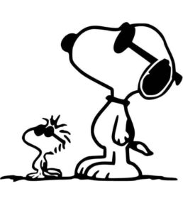 Desenho de Snoopy Desenho Colorir Imprimir 03