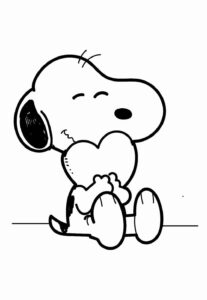 Desenho de Snoopy Desenho Colorir Imprimir 08