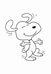 Desenho de Snoopy Desenho Colorir Imprimir 11