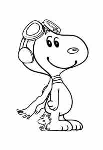 Desenho de Snoopy Desenho Colorir Imprimir 12