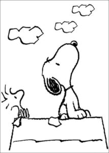 Desenho de Snoopy Desenho Colorir Imprimir 18