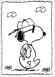 Desenho de Snoopy Desenho Colorir Imprimir 20
