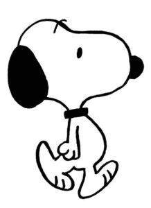 Desenho de Snoopy Desenho Colorir Imprimir 24