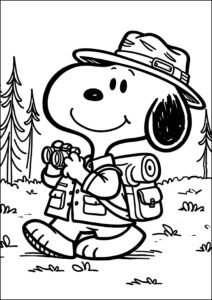 Desenho de Snoopy Desenho Colorir Imprimir 25