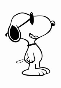 Desenho de Snoopy Desenho Colorir Imprimir 26