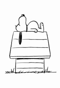 Desenho de Snoopy Desenho Colorir Imprimir 27