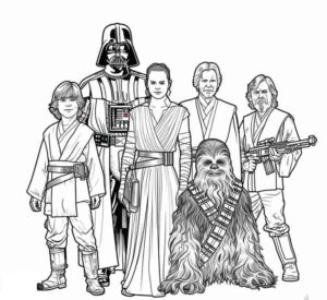 Desenho de Star Wars Desenho Colorir Imprimir 06