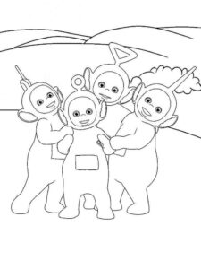 Desenho de Teletubbies Desenho Colorir Imprimir 01