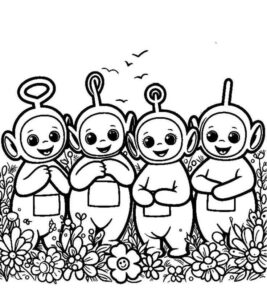 Desenho de Teletubbies Desenho Colorir Imprimir 12