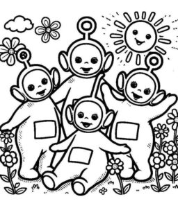 Desenho de Teletubbies Desenho Colorir Imprimir 13