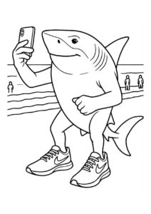 Desenho de Tralalero Tralala 1 Of 1