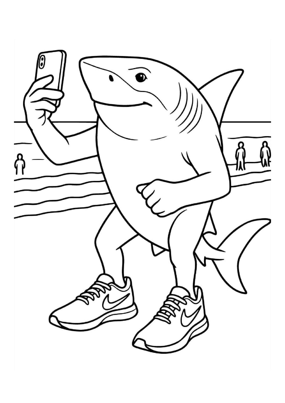 Desenho de Tralalero Tralala 1 Of 1