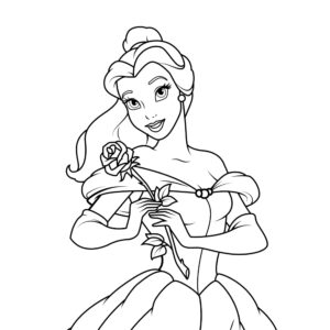 Desenho de A Bela E A Fera Desenho Colorir Imprimir 03