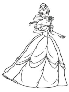 Desenho de A Bela E A Fera Desenho Colorir Imprimir 05