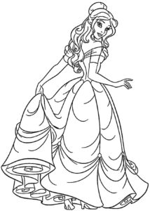 Desenho de A Bela E A Fera Desenho Colorir Imprimir 06