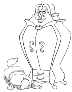 Desenho de A Bela E A Fera Desenho Colorir Imprimir 09