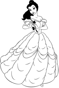 Desenho de A Bela E A Fera Desenho Colorir Imprimir 12