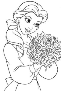 Desenho de A Bela E A Fera Desenho Colorir Imprimir 14