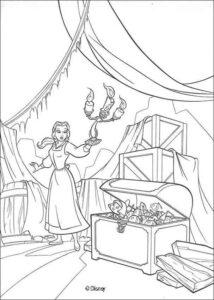 Desenho de A Bela E A Fera Desenho Colorir Imprimir 18