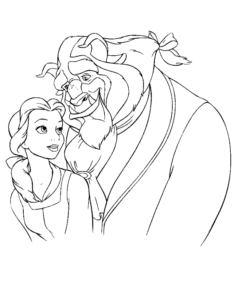 Desenho de A Bela E A Fera Desenho Colorir Imprimir 20