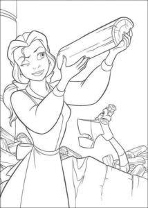 Desenho de A Bela E A Fera Desenho Colorir Imprimir 22