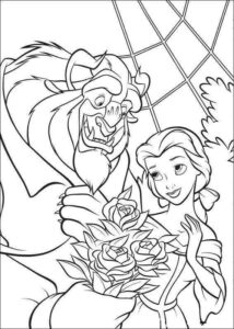 Desenho de A Bela E A Fera Desenho Colorir Imprimir 23