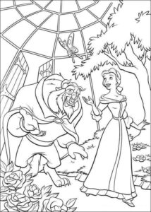 Desenho de A Bela E A Fera Desenho Colorir Imprimir 25