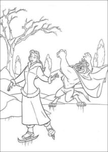 Desenho de A Bela E A Fera Desenho Colorir Imprimir 26